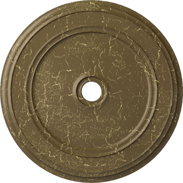 Ekena Millwork Classic Medallion (Canopies up to 5 1/2"), 41 1/8"OD x 4"ID x 2 1/8"P, Mississippi Mud Crackle CM41CLMMC - main